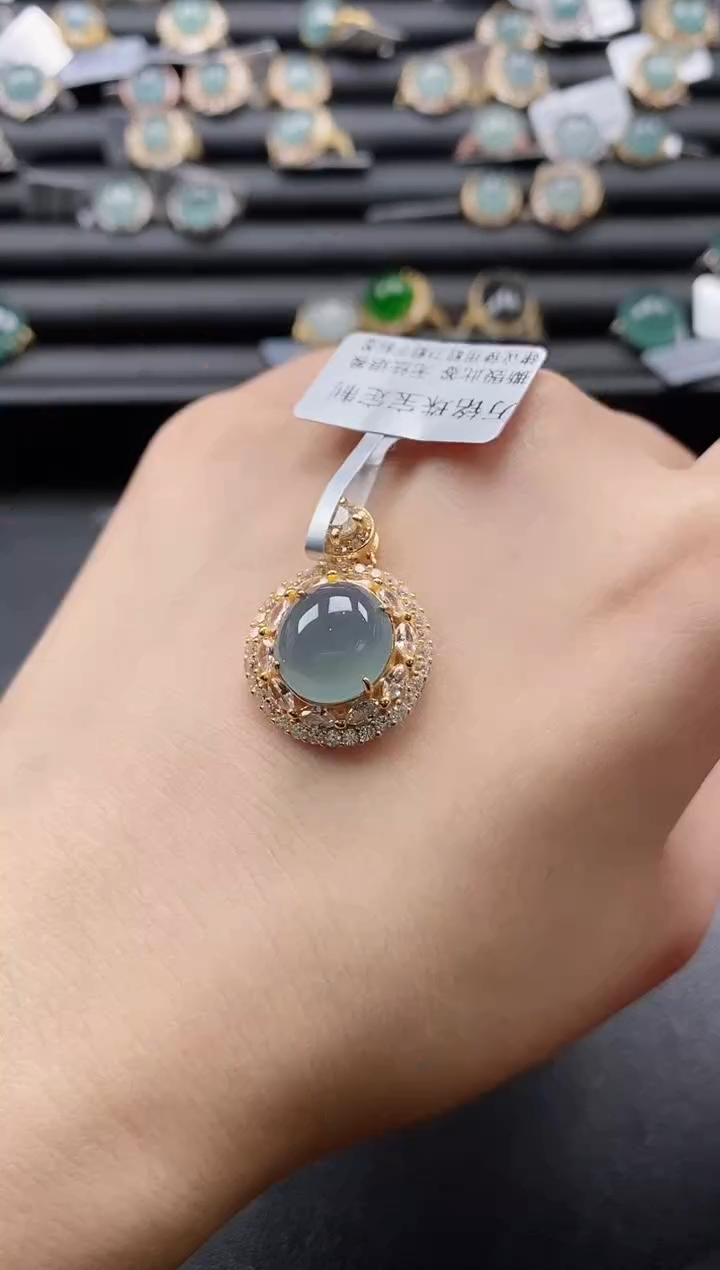 【闪购商品】翡翠戒指银S925镶嵌51151