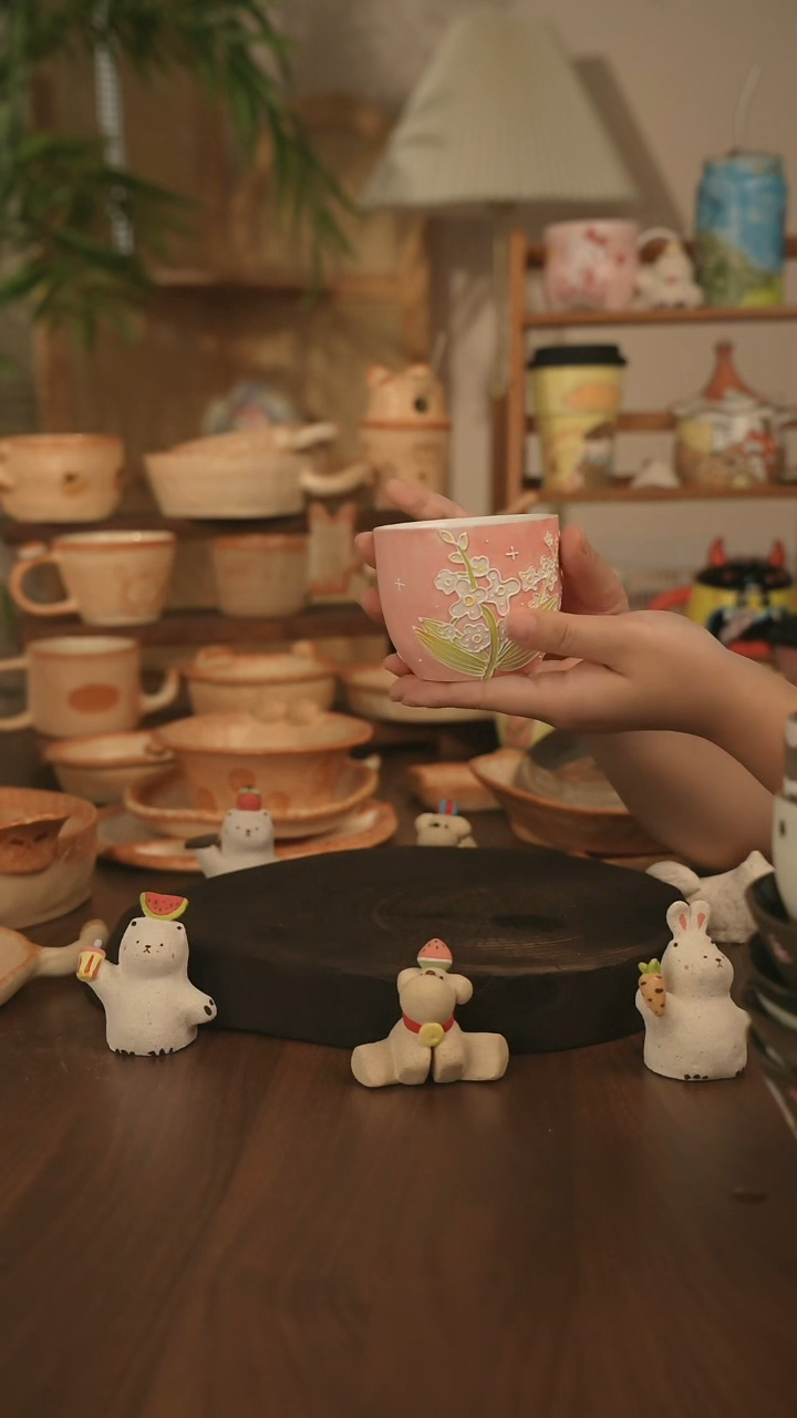 杯子景德镇原创手作陶瓷