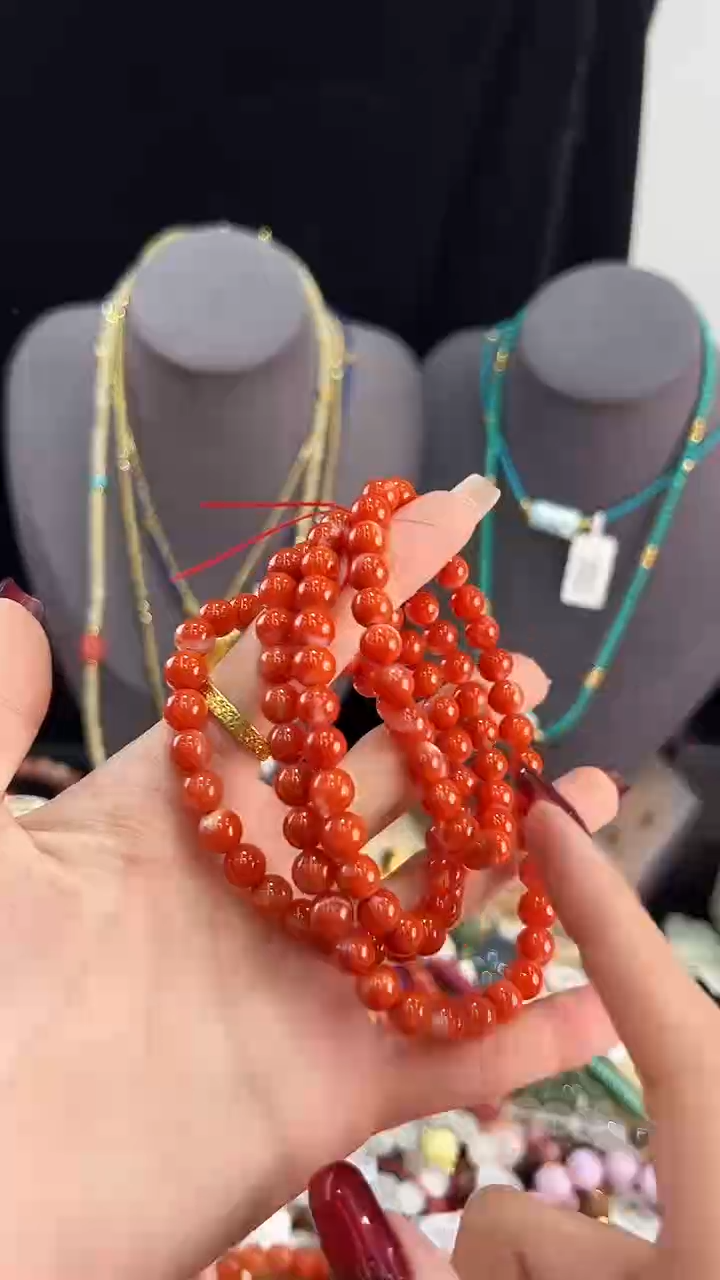 【闪购商品】南红玛瑙手链未镶嵌手串