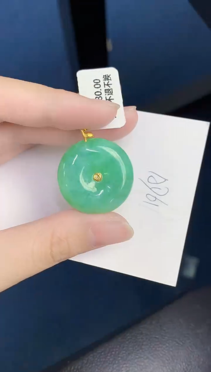 【闪购商品】翡翠颈饰18K金镶嵌000000000