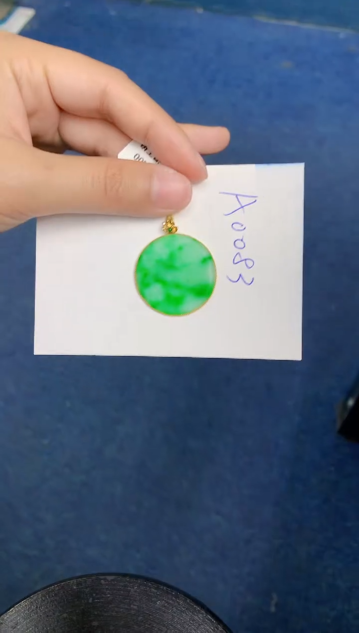 【闪购商品】翡翠颈饰18K金镶嵌000000000