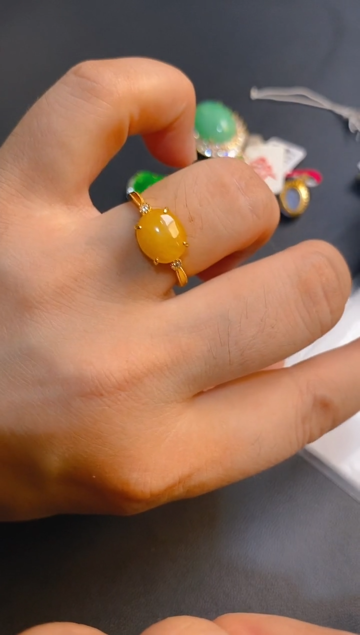 翡翠银S925镶嵌耳饰天然