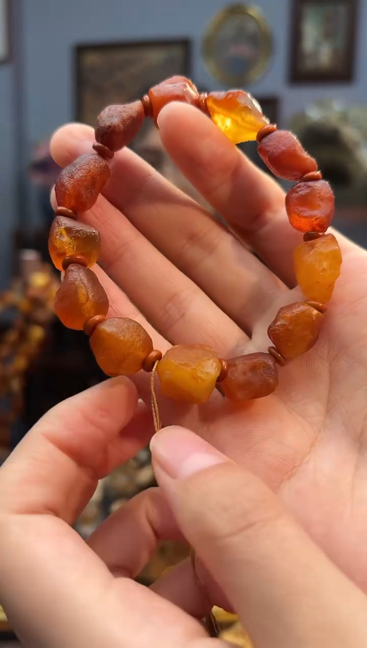 手串琥珀未镶嵌手串