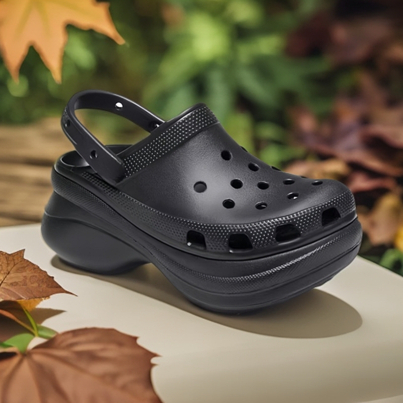 鲸鲸鱼鱼（增高6.0cm）洞洞鞋