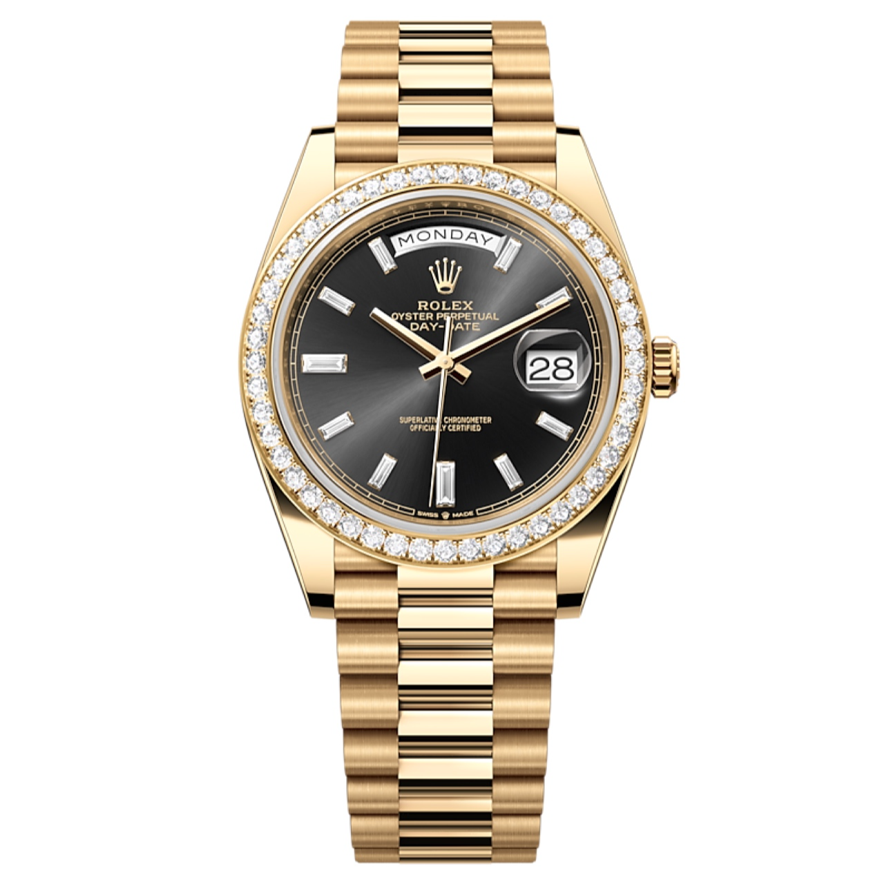 99新 Rolex/劳力士 /21年/全套/型号/m228348rbr-0001钻圈黑冰糖