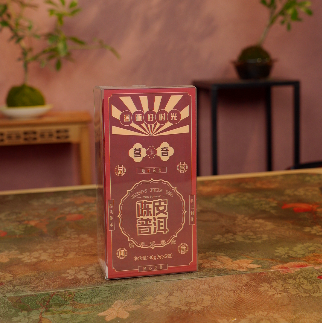 陈皮 普洱 熟普 陈皮 普洱茶 黑茶 原叶袋泡茶 A1