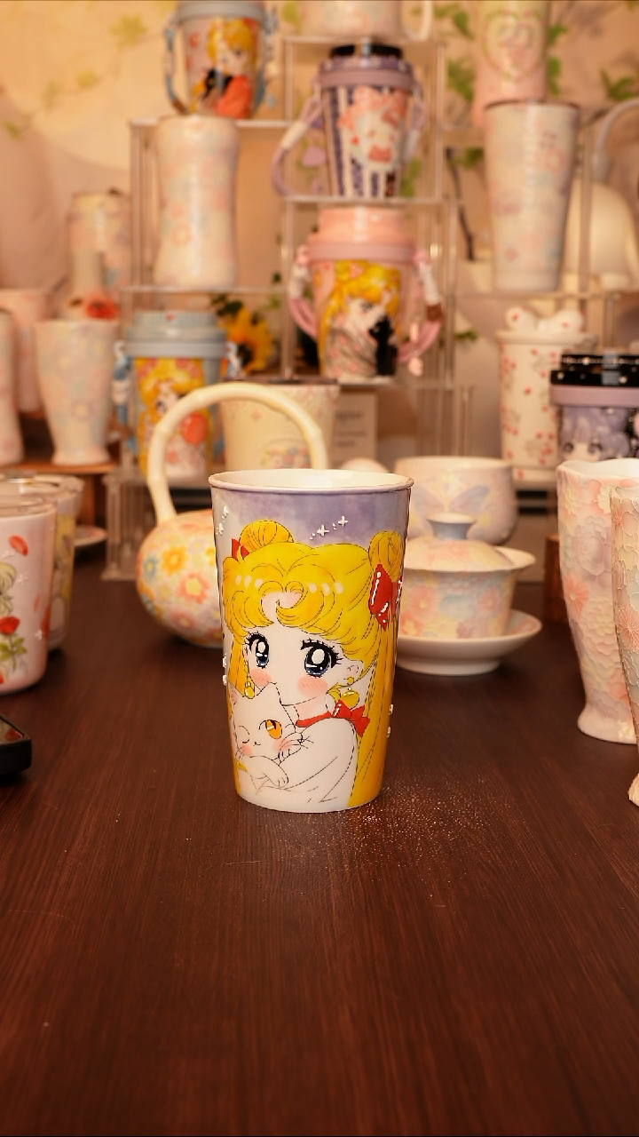 陶王*宝景德镇手绘的杯子  