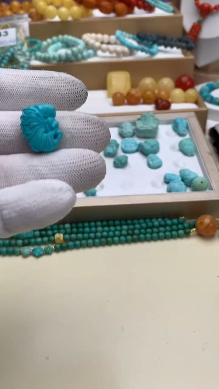 未镶嵌绿松石项链44