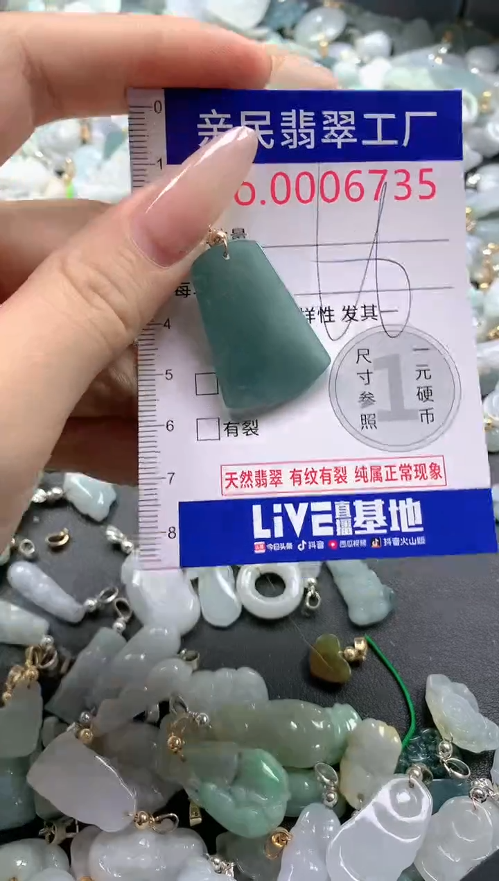 【闪购商品】翡翠吊坠(不含链)未镶嵌6735