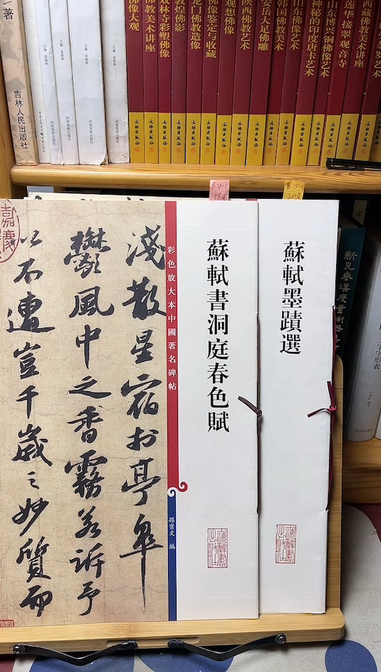 苏轼墨迹选+苏轼洞庭春色赋2本和售
