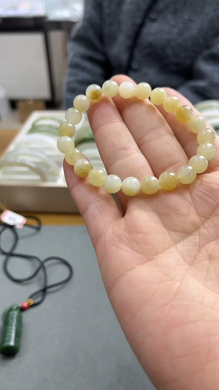 【闪购商品】和田玉手链未镶嵌糖白手串