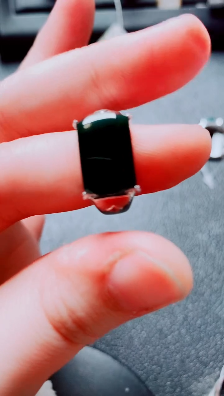 银S925镶嵌戒指翡翠1111