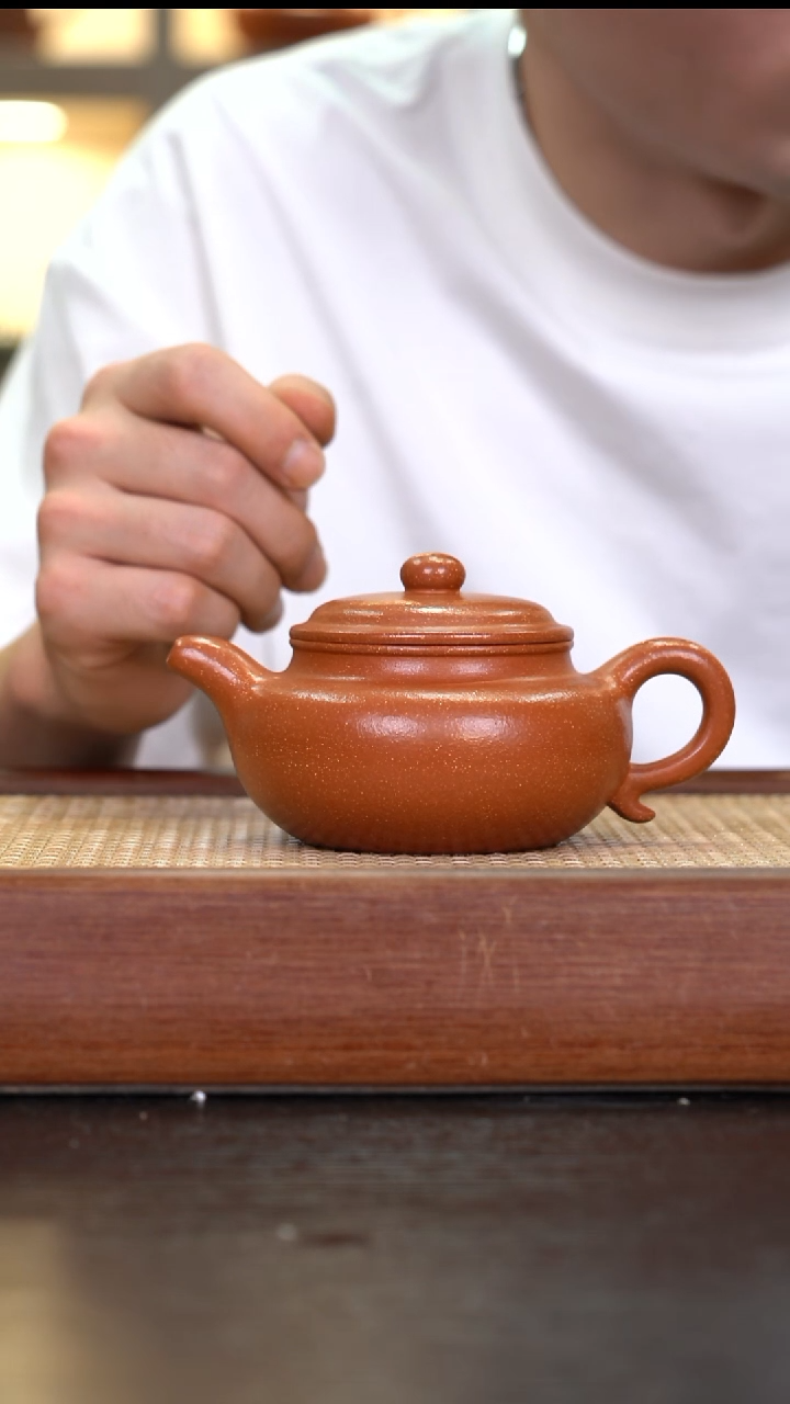茶壶紫砂  ZKF   红降坡    仿古   240cc