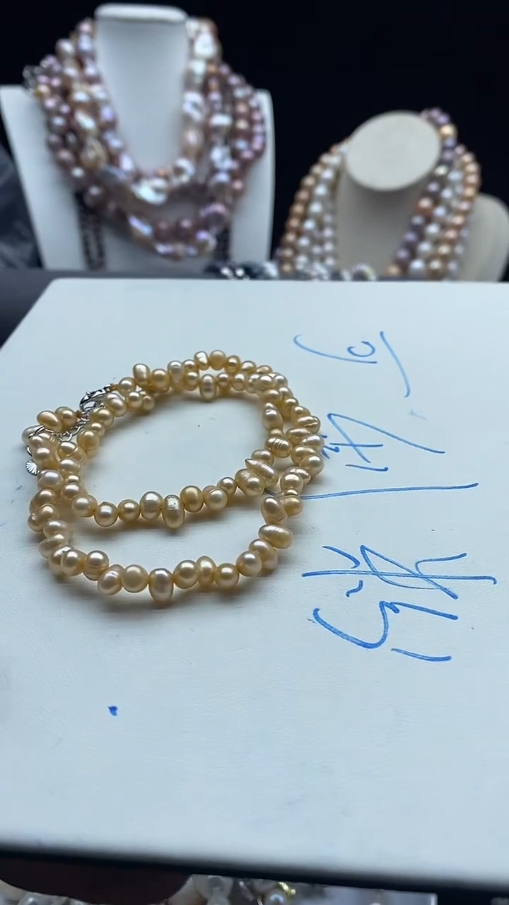 【闪购商品】淡水珍珠颈饰合金1