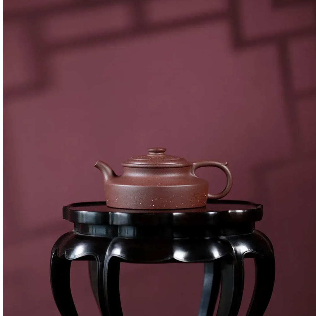 李惠胜纯全手工制作古卣华亭莲子壶紫砂壶茶壶茶具紫泥约170cc