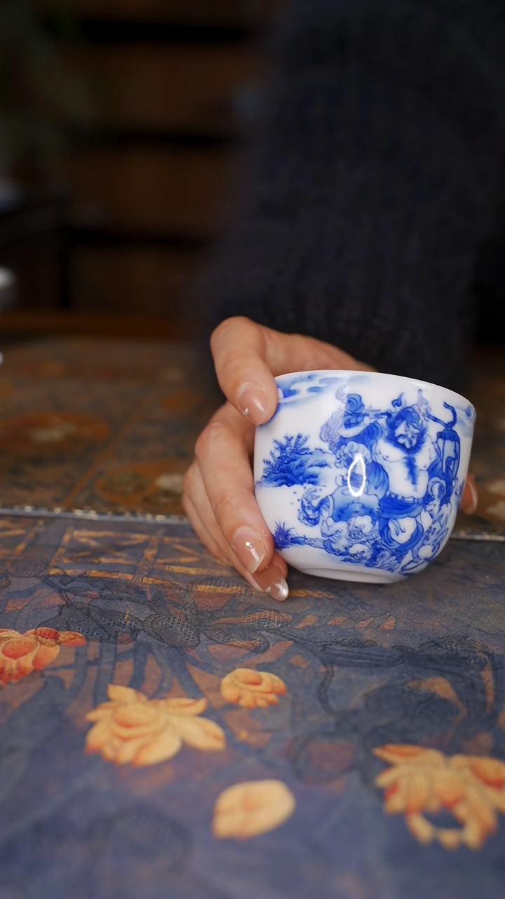 【闪购商品】杯铭墨钟馗捉鬼杯