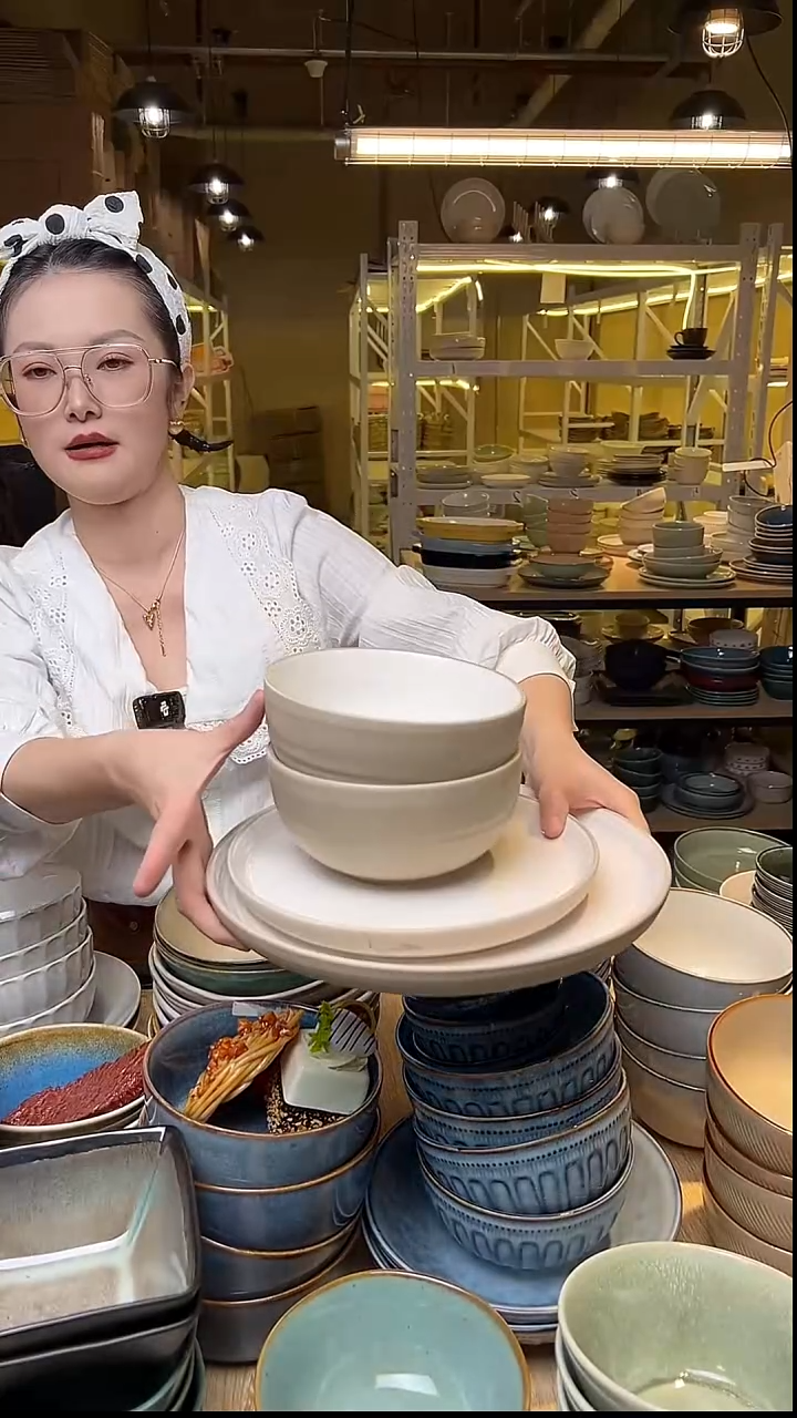 瓷341外贸尾货窑变釉下彩默认瑕疵