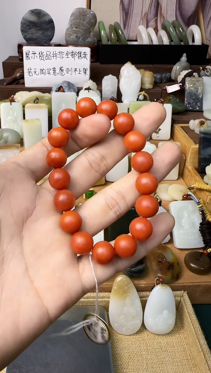 【闪购商品】玛瑙/玉髓颈饰未镶嵌南红手串