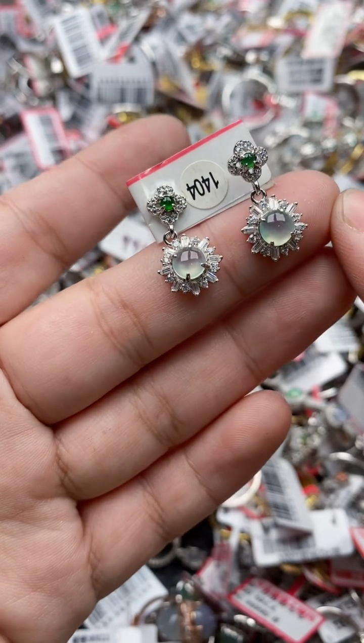 【闪购商品】翡翠戒指银S925镶嵌8888---10
