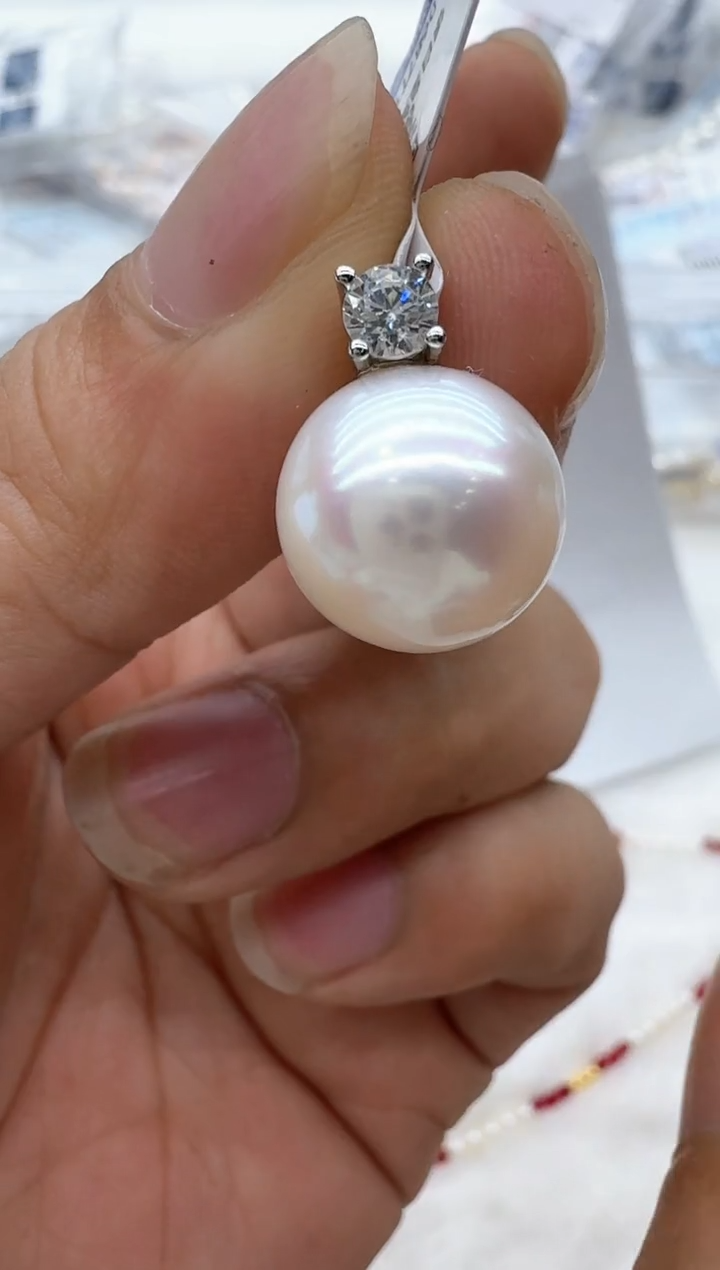 【闪购商品】淡水珍珠颈饰银S925镶嵌清货