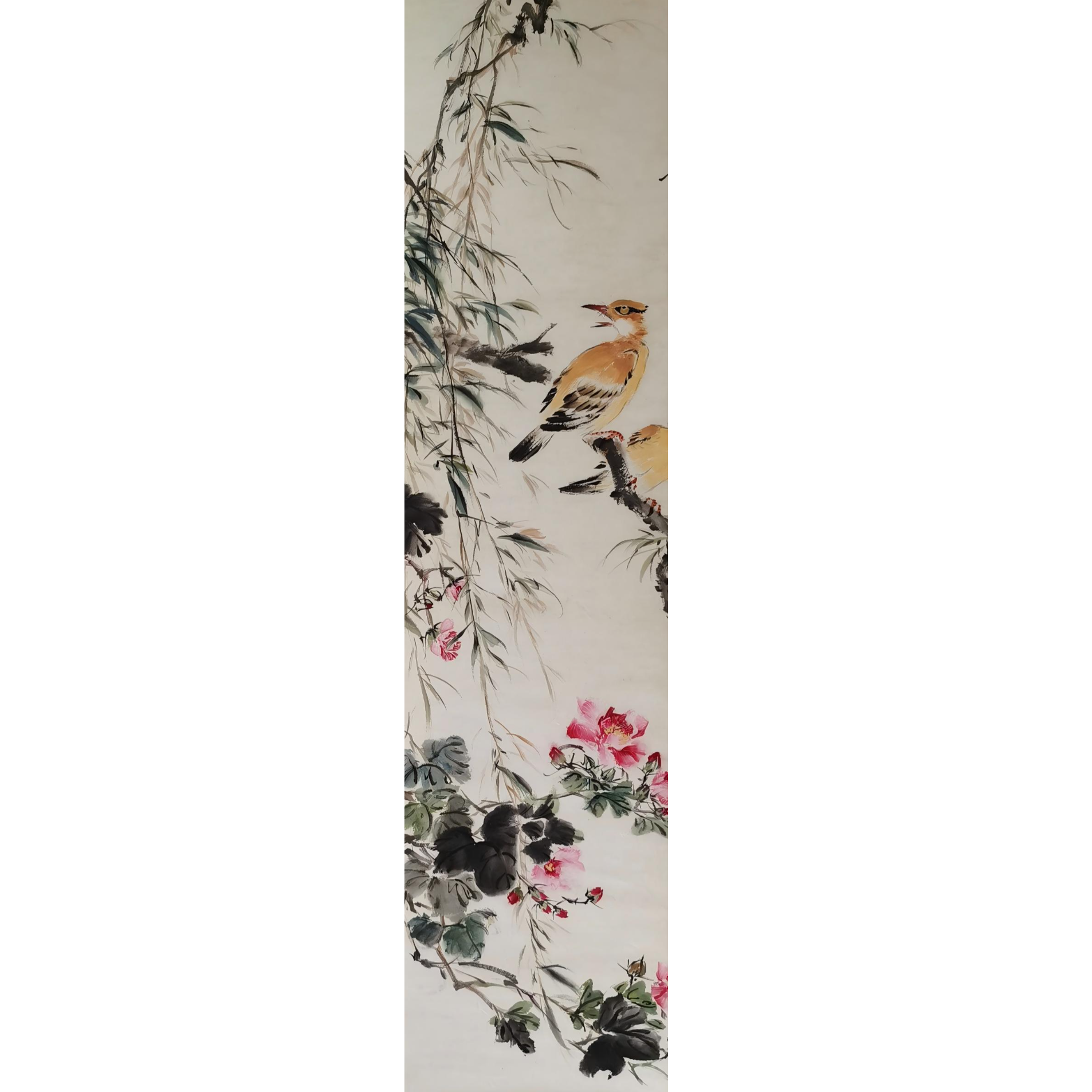 【辽拍】V250709-2-93《花鸟》（4.3平尺)  纸本镜心  ws1230