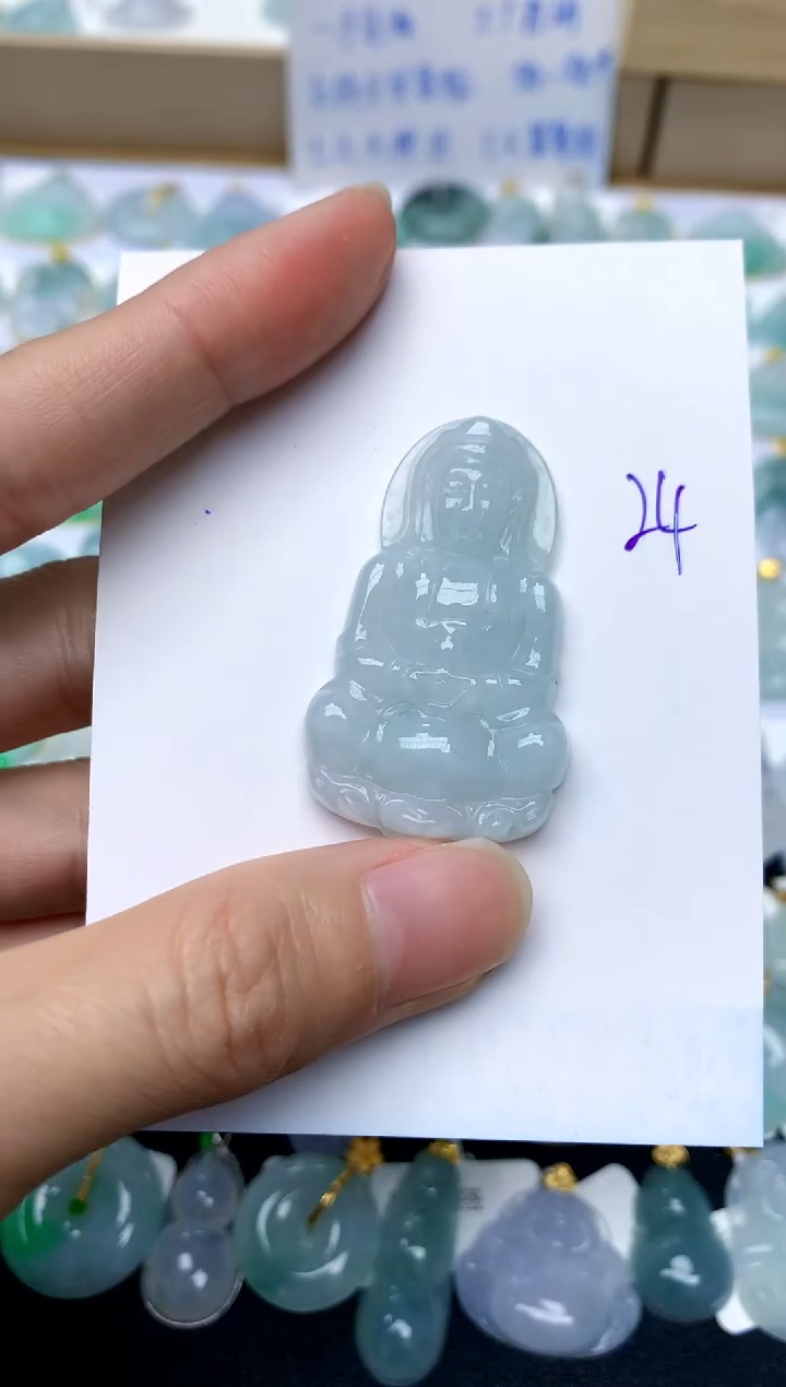 【闪购商品】翡翠颈饰未镶嵌24天然A货翡翠