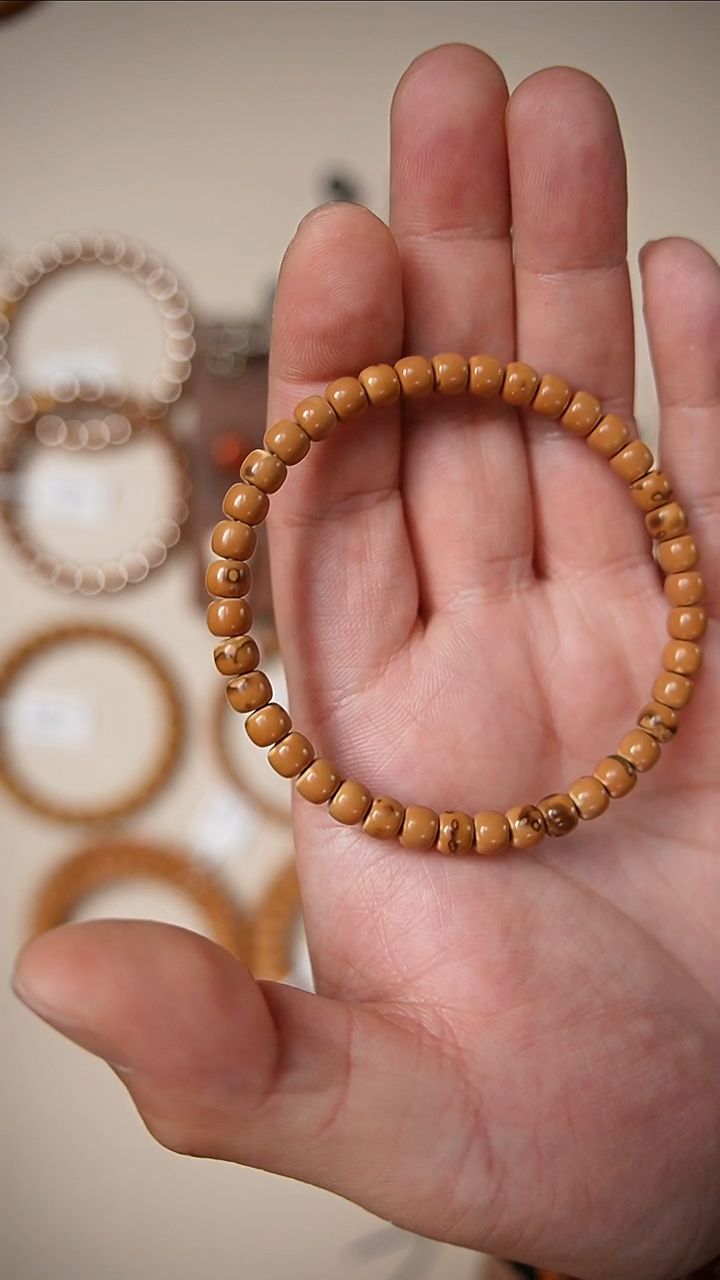 手串橄榄核7**的核尖老型花皮单圈无标福利6.0