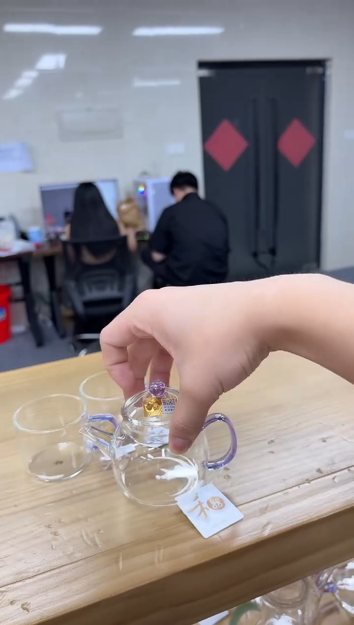 禾器言卿壶浅紫色+禾器清尚杯一个装*2