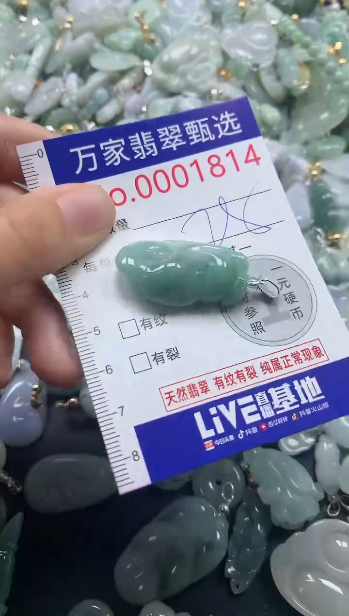 吊坠(不含链)未镶嵌翡翠1814