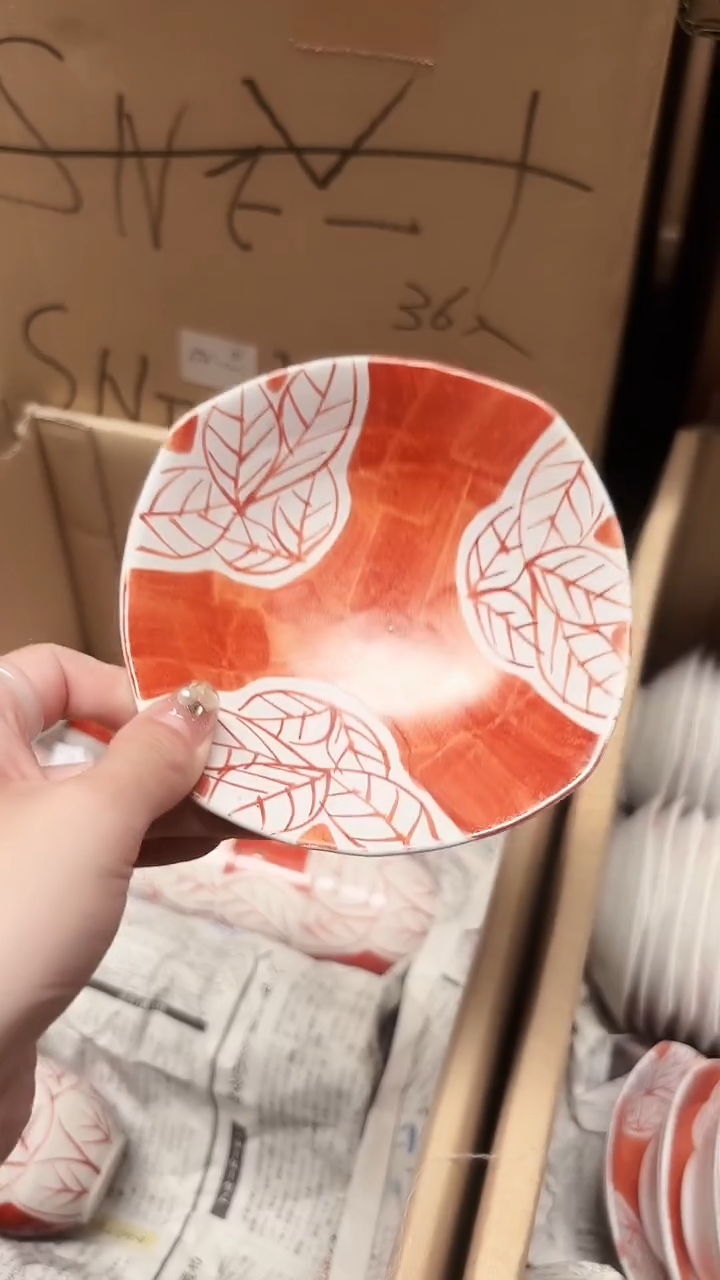 陶瓷濑户烧12.5cm碟进口一个