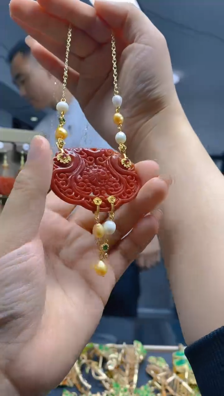 【闪购商品】翡翠耳饰合金396翡翠锁骨链