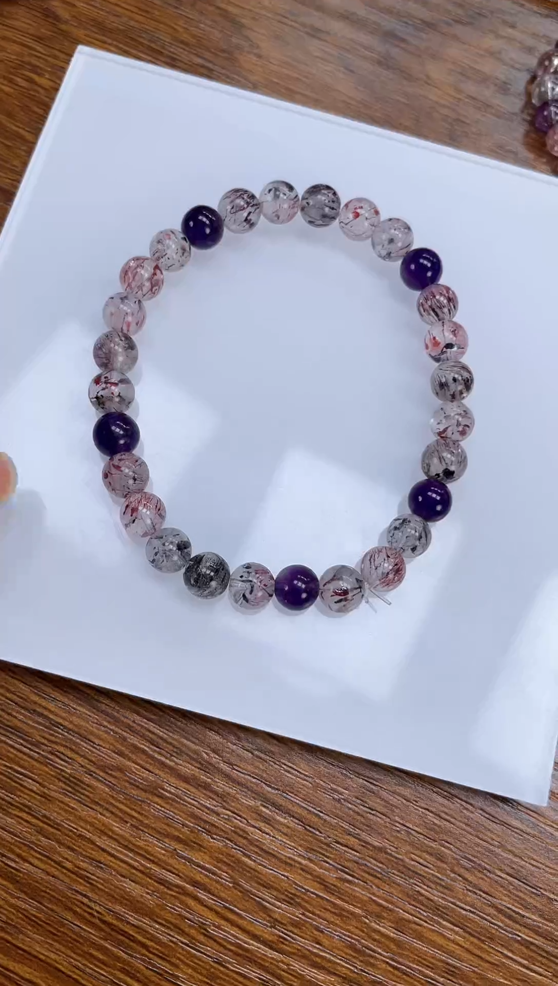 【闪购商品】水晶手链未镶嵌天然超七7mm多样性发一