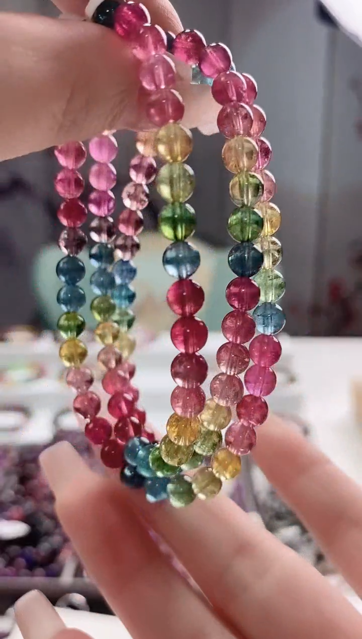 【闪购商品】碧玺手串未镶嵌5.5mm+多人多样性发其一