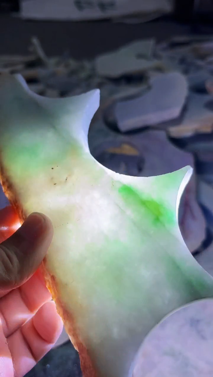 【闪购商品】翡翠耳饰未镶嵌A货康壹522