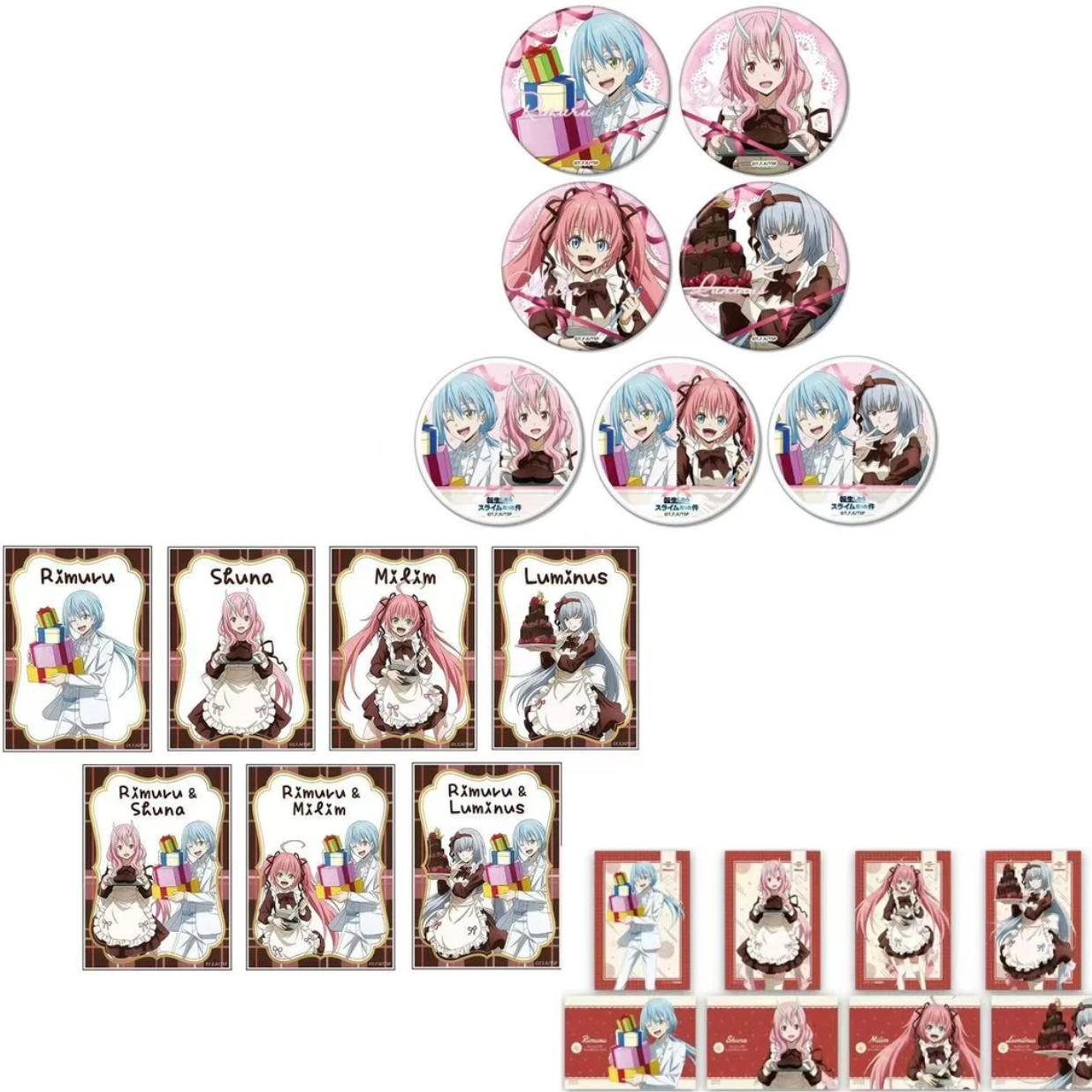 【现货】关于我转生变成史莱姆这档事 情人节快闪店吧唧 亚克力盲袋