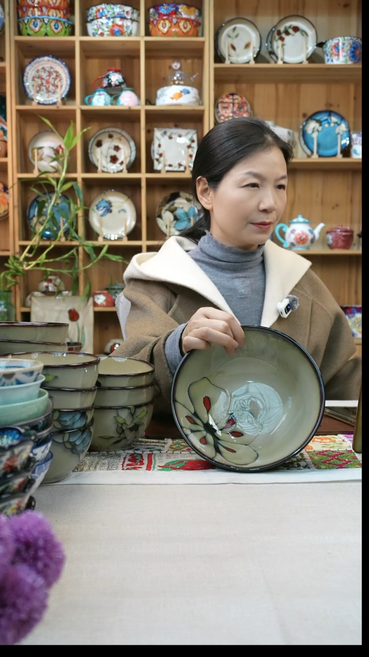 瓷片小可陶瓷两只大碗