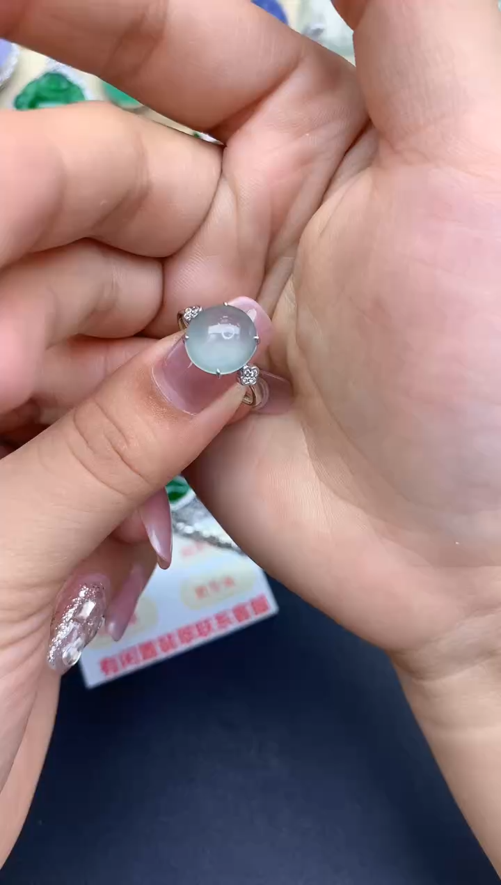 颈饰18K金镶嵌翡翠245-中国好珍宝