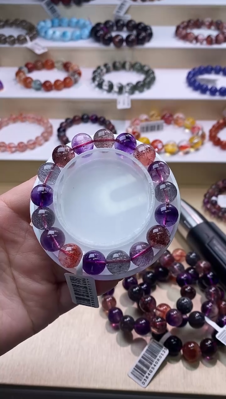 【闪购商品】水晶手链未镶嵌黑加仑超七11m+