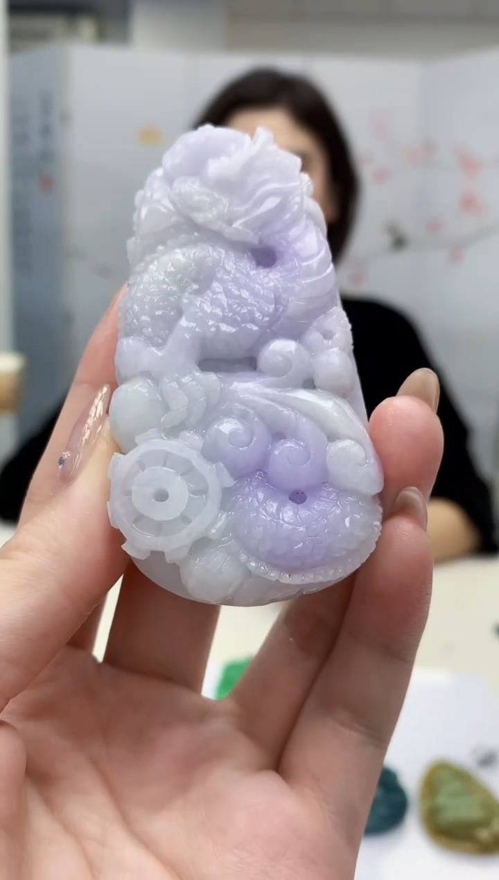 【闪购商品】定制翡翠未镶嵌4829jw-毛货挂件8