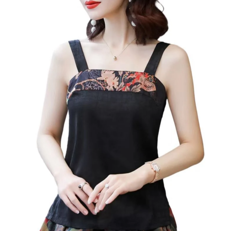 双面双穿复古吊带背心无袖时尚百搭打底外穿