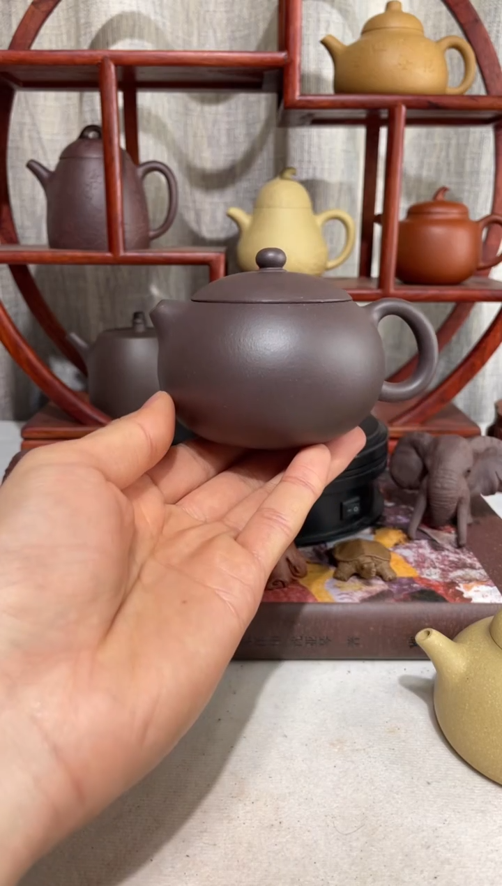 【闪购商品】紫砂茶壶微微瑕台西底板紫泥西施170cc