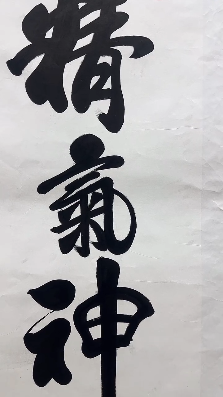 书法张振甲老师书法作品【精气神】