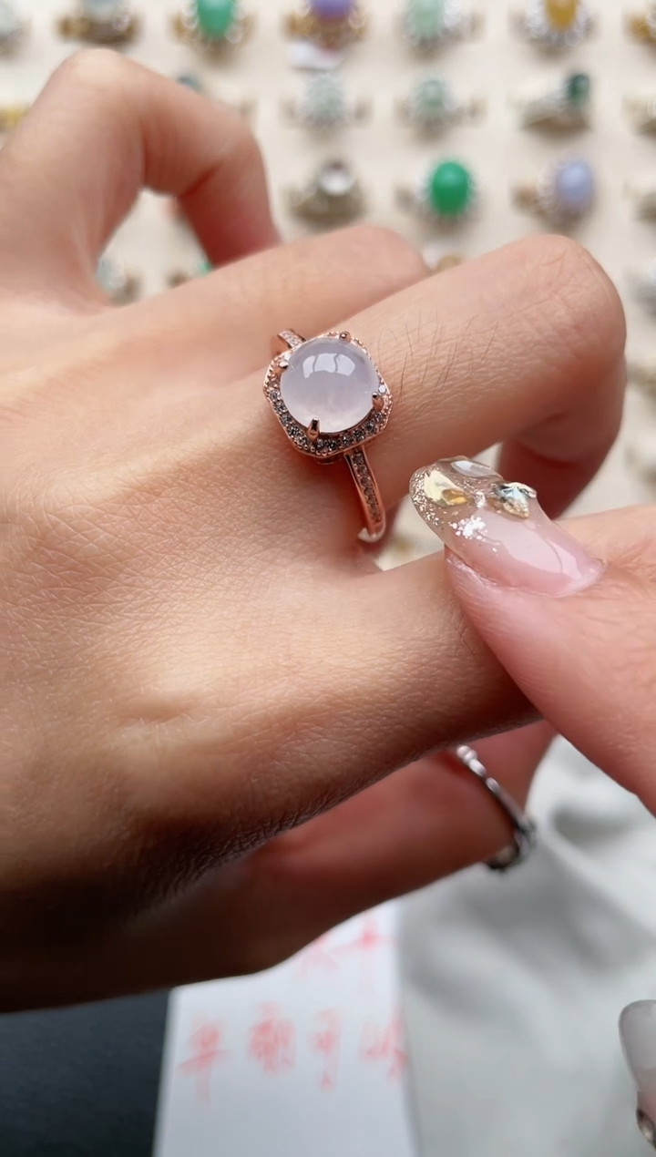 【闪购商品】翡翠戒指银S925镶嵌1111