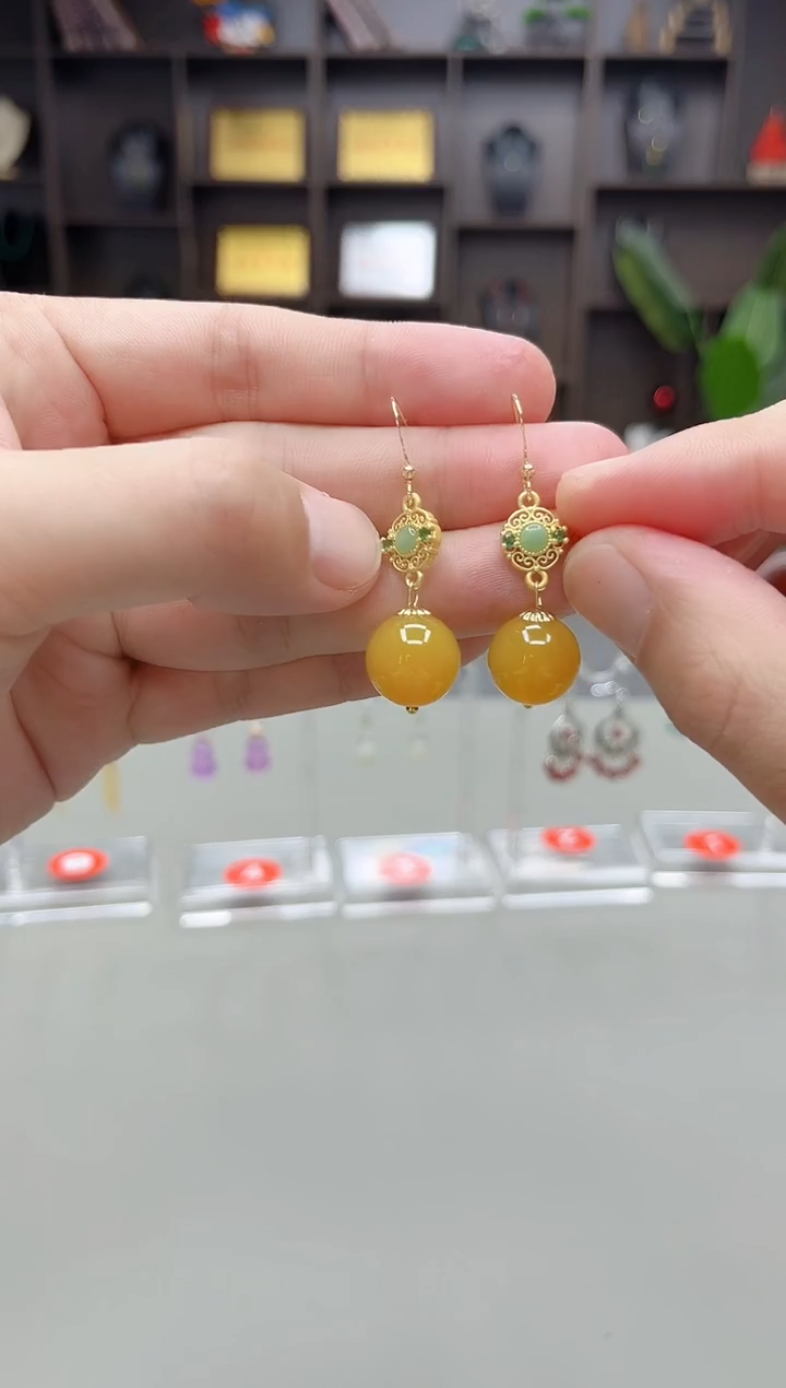 未镶嵌耳饰玛瑙/玉髓202000