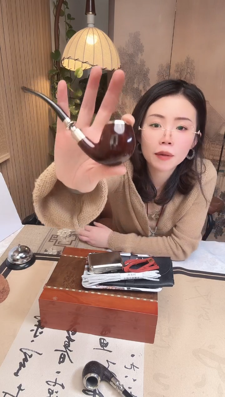 ?****?三圈弯深棕光面