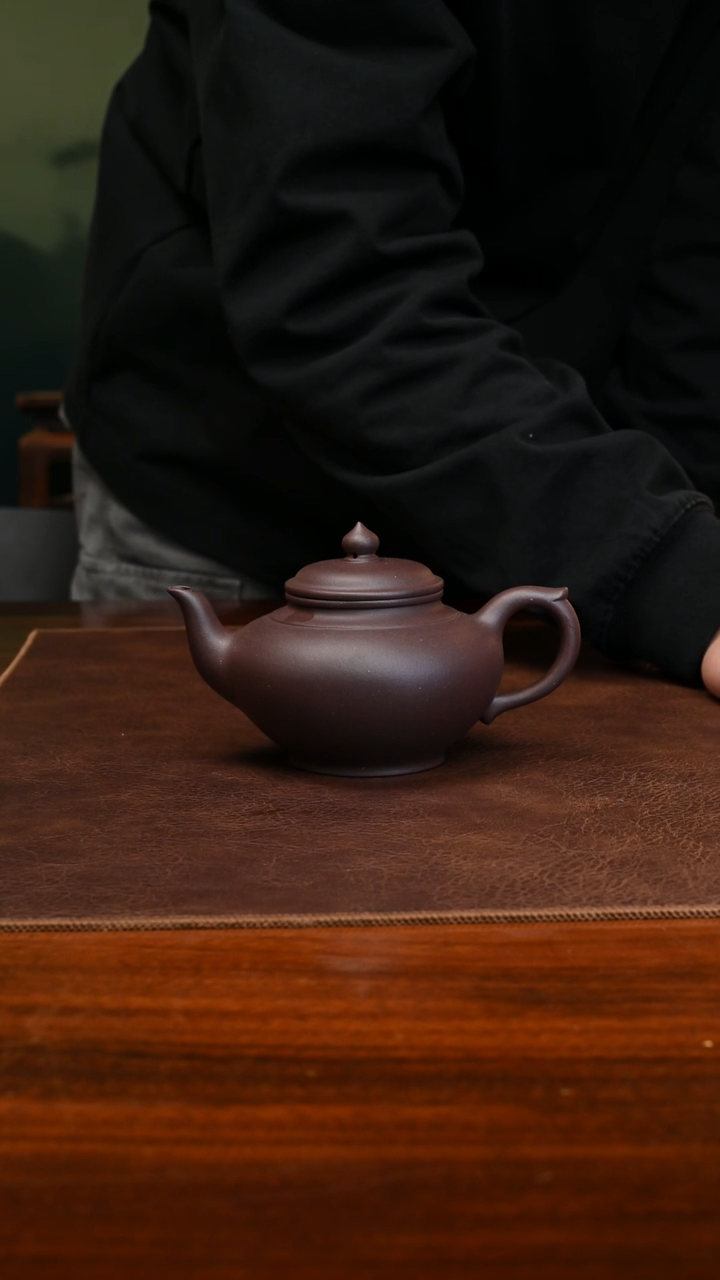 【闪购商品】紫砂茶壶底槽青笑樱230cc