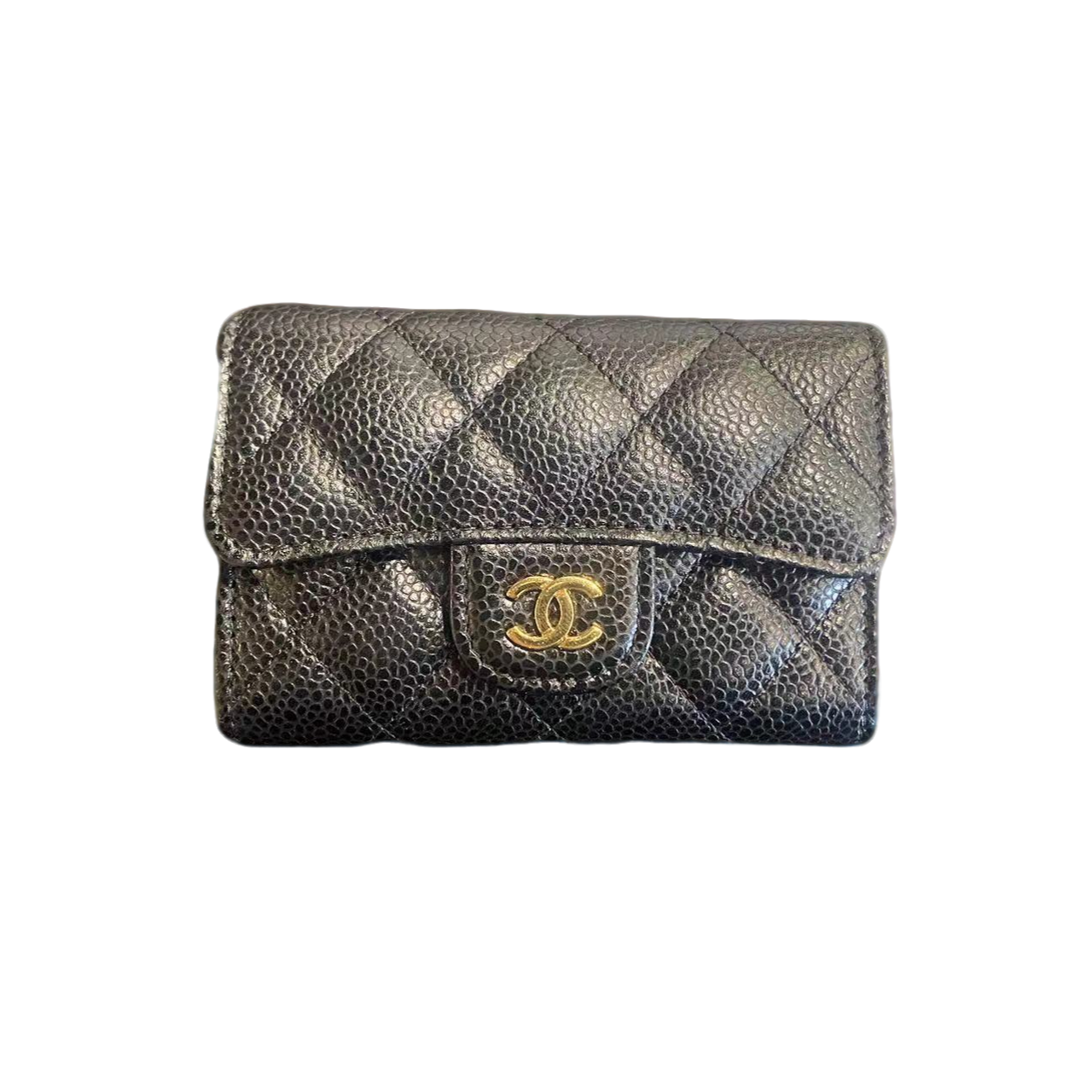 95新 Chanel/香奈儿 Chanel/香奈儿 黑金卡包bwz10504