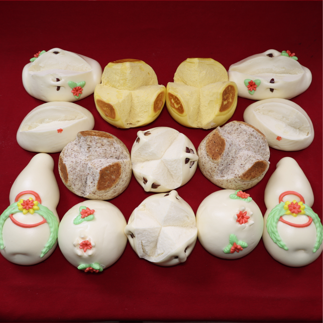 金玉福 花开富贵花饽饽礼盒