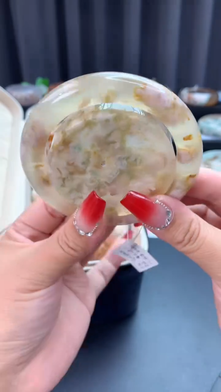 未镶嵌手镯石英质玉（59圈口）赠送镯心 