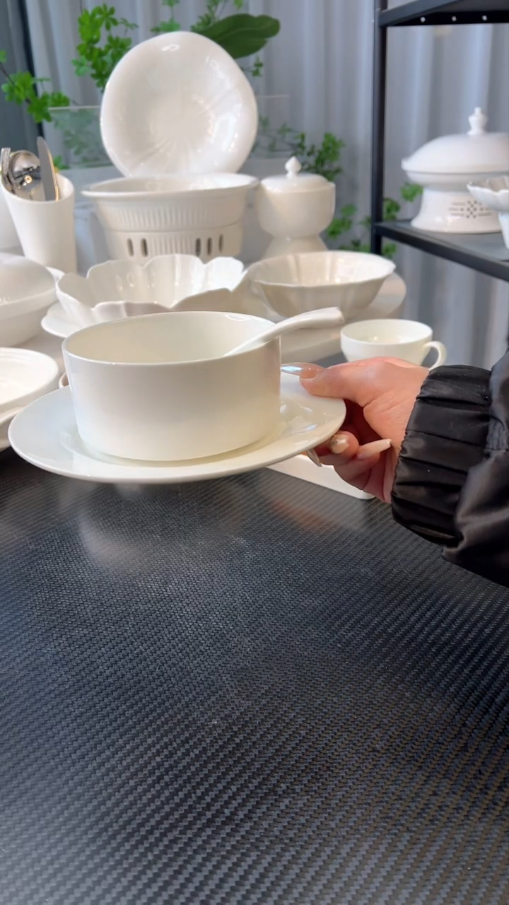 【闪购商品】其他摆台餐具三件套米饭碗陶瓷家用碗